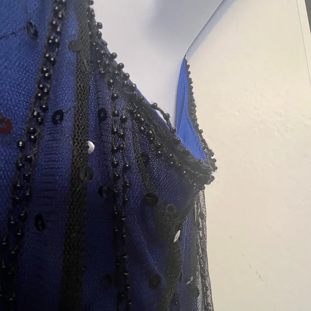 Women’s 20’s Gatsby Cocktail Sequin   Fringe Flapper Dress XXL - Picture 8 of 9